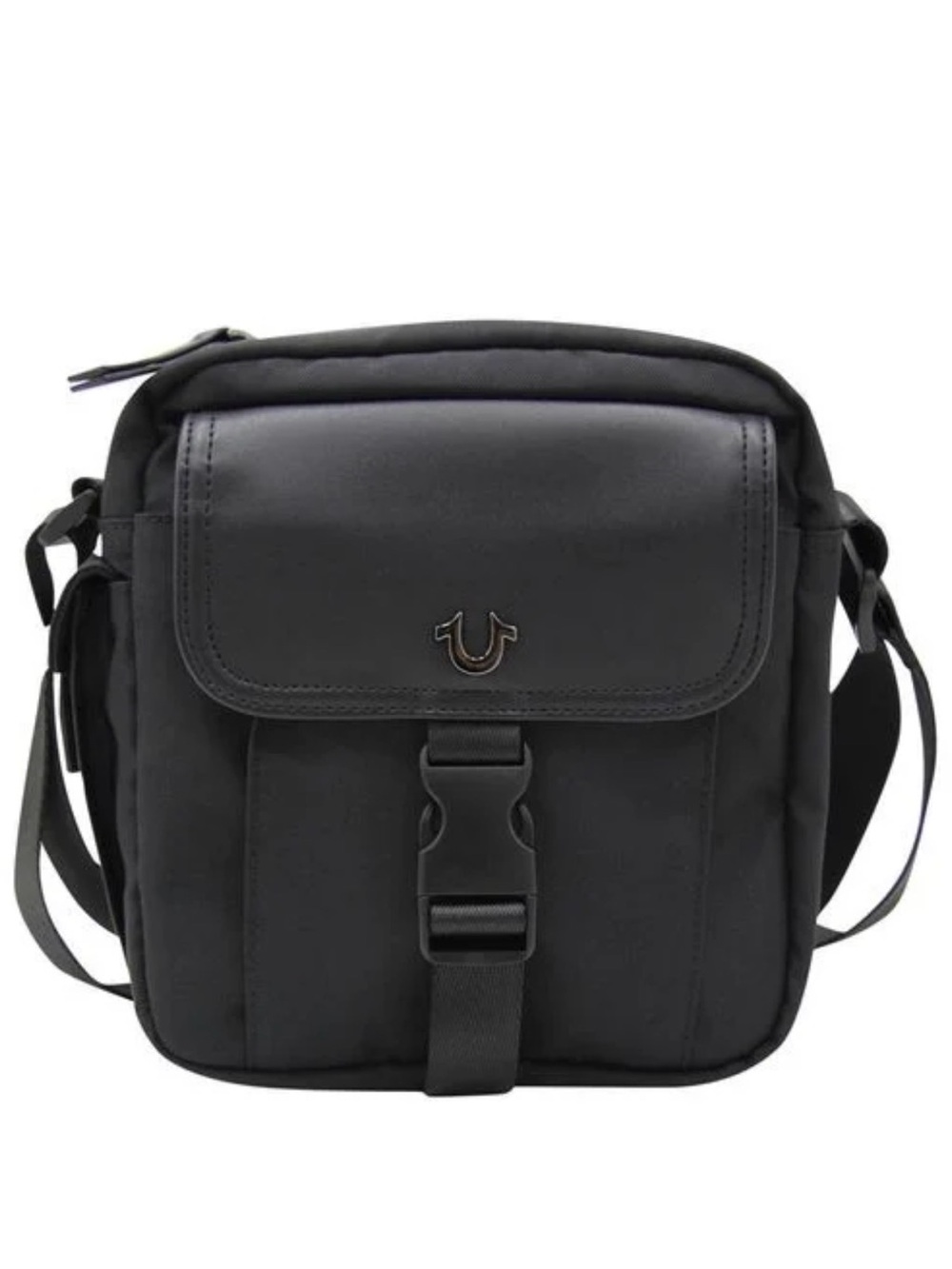 New Men’s TRUE RELIGION Black Jet Cross Body Bag
